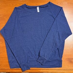 American Apparel Women’s Medium Heathered Navy Blue light Pullover Top